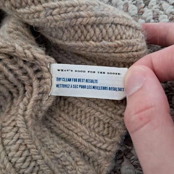 Leifsdottir Anthropologie Vest Women's Small S Wool Alpaca Fall Winter Warm Knit - Picture 9 of 10